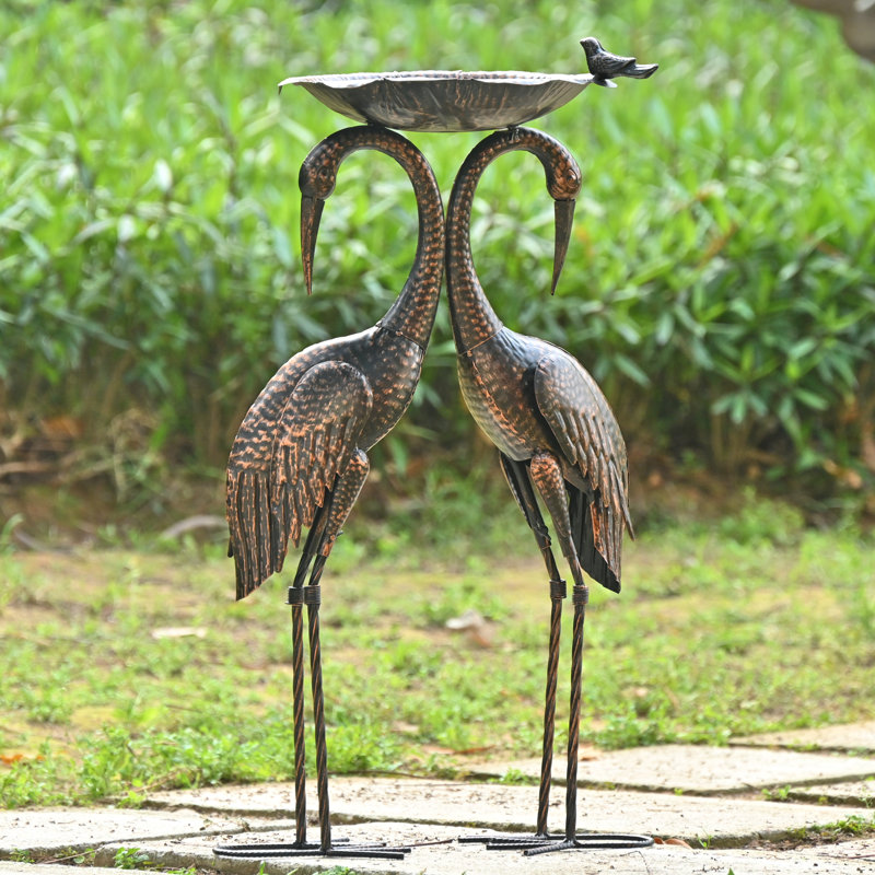 Grande statue de jardin en métal 30 po