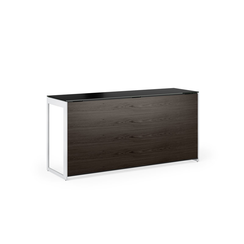 Panneau d'intimité pour bureau à 1 panneau Sequel 20, Gris anthracite teint en cendre, H 26,75 po x l 46,5 po x P 0,25 po