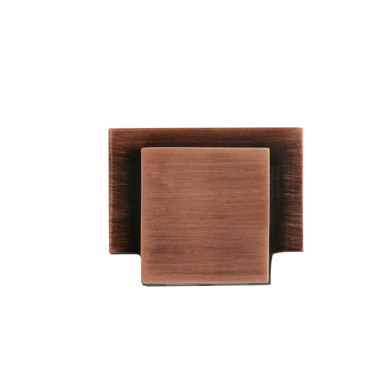 Poignée rectangulaire 1 9/16" length Frank Lloyd Wright, Cuivre antique