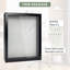 Ajalon Black Solid Wood Storage Shadow Box Picture Frame