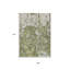 Tapis extérieur lavable abstrait vert olive et ivoire 5 pi x 8 pi