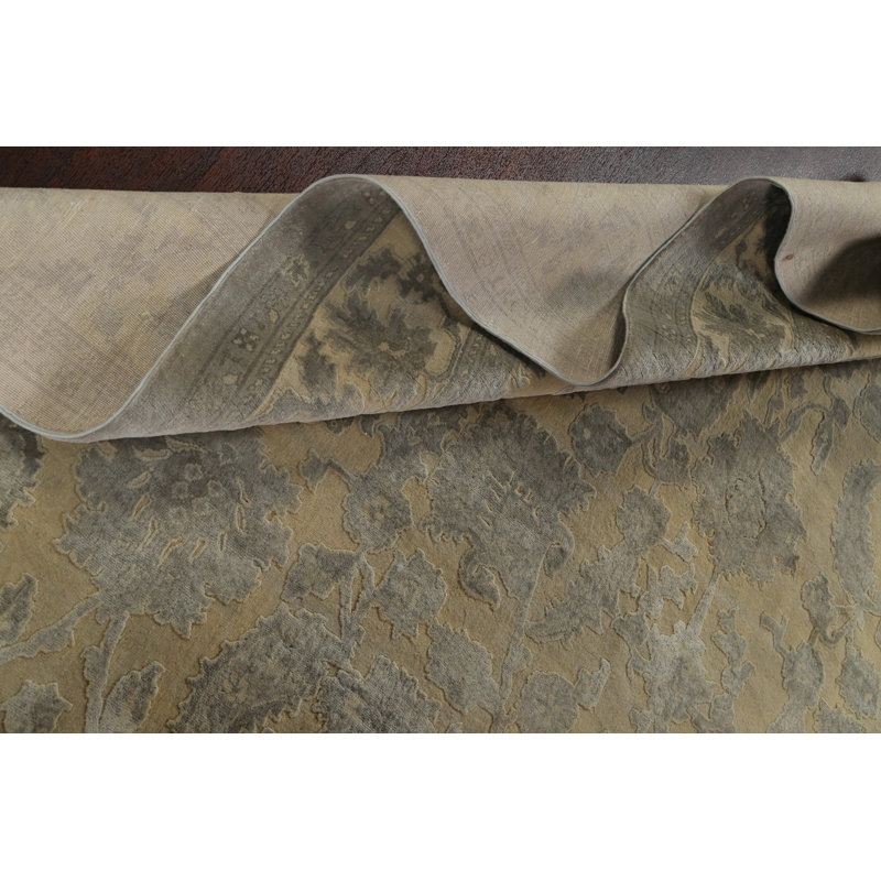 Tapis oriental tissé à la teinture végétale Peshawar Chobi noué à la main 9 x 12