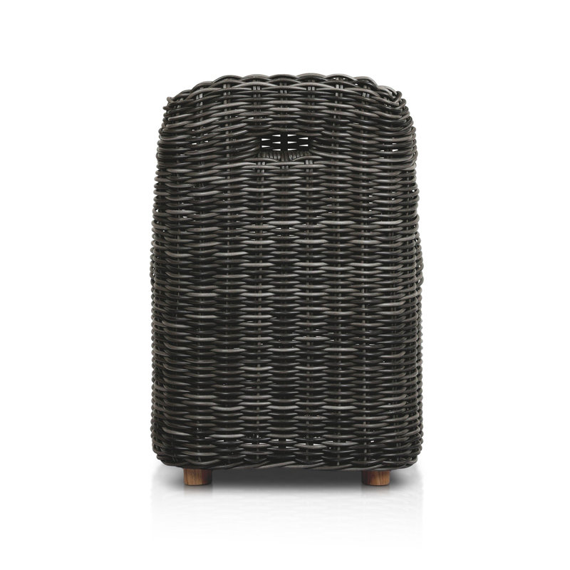 Messina Outdoor Dining Side Chair, Chunky Charcoal