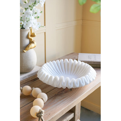 Bol décoratif ondulé D15X5,5 po