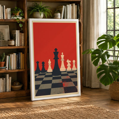 Chess Strategy Vintage - Wrapped Canvas