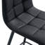 Chaise de bar noire en deux, imperméable et confortable pour une utilisation à long terme, facile à nettoyer, ergonomique-1420262853