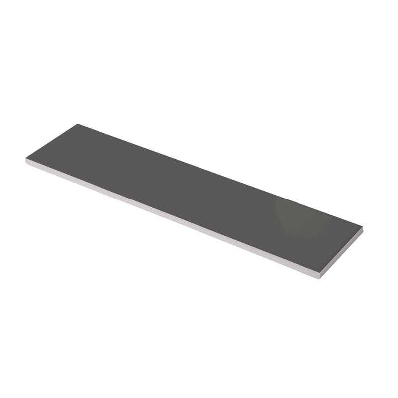 Urban Domain 3'' W x 12'' L Ceramic Subway Singular Tile, Steel