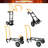 2-in-1 Convertible Hand Truck & Platform Cart, 330 lb Capacity, Yellow