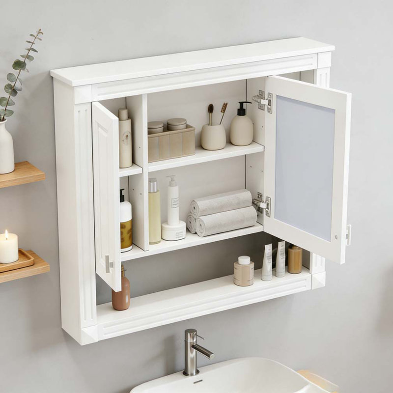 Armoire murale 35 po avec miroir