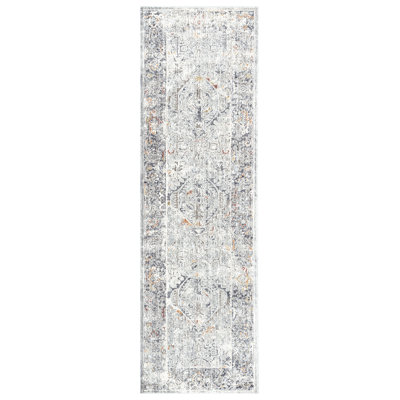 Charleen Traditional Bordered Premium Polyester Performance Area Rug