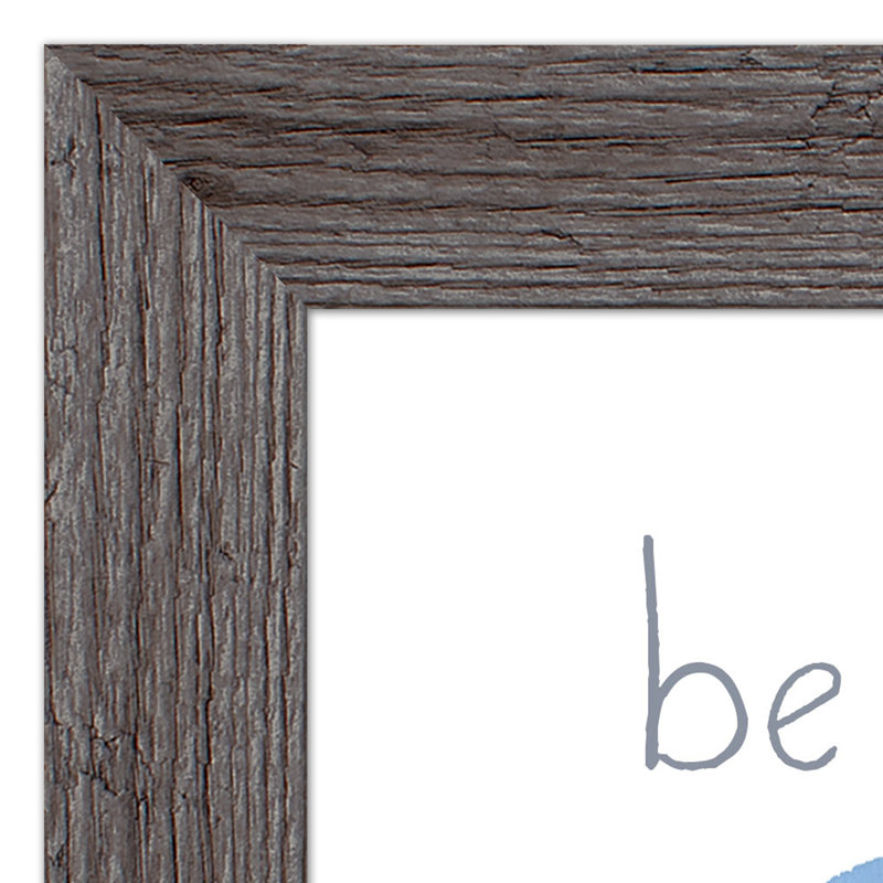«Be Kind Happy», art encadré, H 14 po x l 11 po x P 0,75 po, Cadre gris