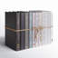 Livres décoratifs - Ensemble de livres gris ombré - 1 pied de livres gris