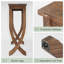 63cm Unfinished Solid Wood Console Table-196400519