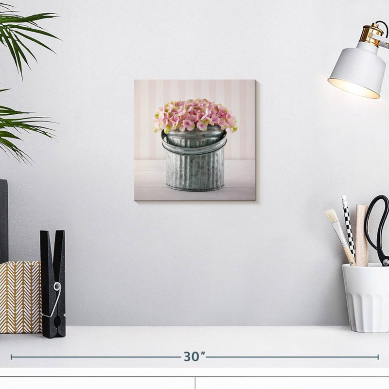 Seau d'hortensias Harnek, H 10 po x l 10 po