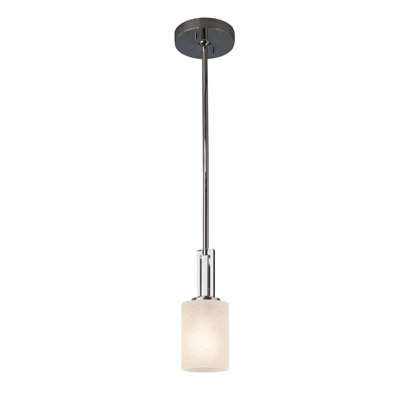 Casson 1 - Light Single Pendant, Caramel, Polished Chrome, Incandescent