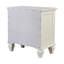 Table de chevet charmante 3 tiroirs blanc crème avec plateau coulissant - beauté de la chambre à coucher 3 tiroirs spacieux et tiroir pratique