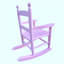 Fauteuil à bascule pour enfants en bois massif - Intérieur ou extérieur - Convient aux enfants - Durable-154226891
