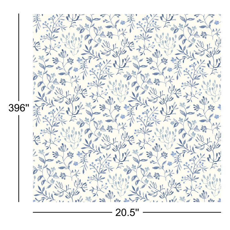 Sirène pré-roulée double rouleau floral, Bleu