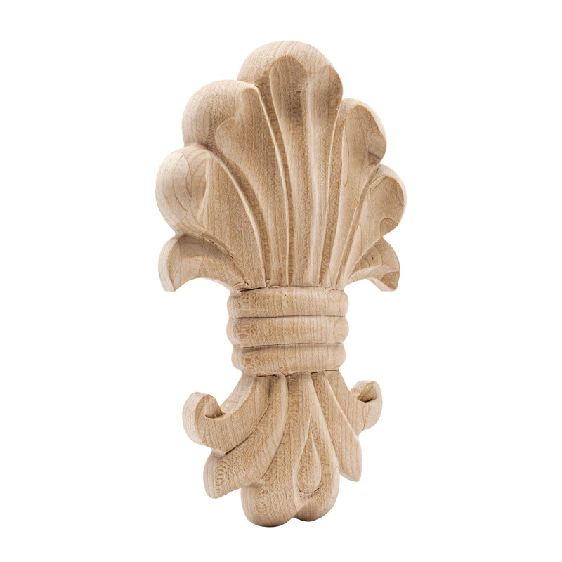 Maple Acanthus Unfinished Decorative Accent Tile Set