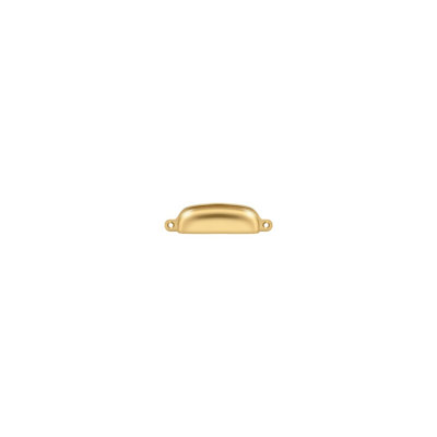 Deltana SHP29U5 Exposed Shell Pull 4"; Antique Brass Finish