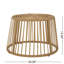 Table d'extérieur en brun - Structure de cage et couleur latérale de conception pour la détente