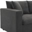 En forme de L contemporain avec canapé réglable en tissu à 4 places pour différents espaces, fabrication en fer, sièges confortables, capacité de 300 lb, salon modulaire gris moderne Dawn, appartement,-1797310956