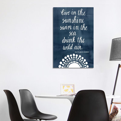 Sun Quote I 1 Piece Wrapped Canvas Wall Art