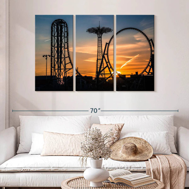 Kerner New York Roller Coaster, 32" H x 50" W