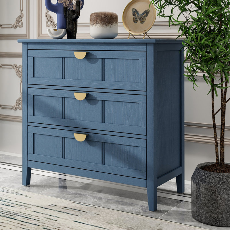 Kylis 31.54'' W Nightstand, Blue