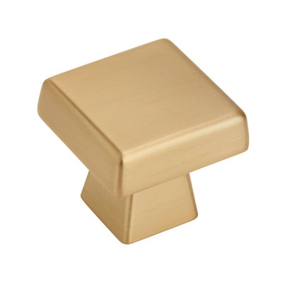 Blackrock 1-3/16 inch (30mm) Length Champagne Bronze Cabinet Knob