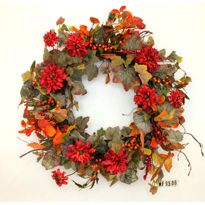 Faux Berry Silk 24'' Wreath