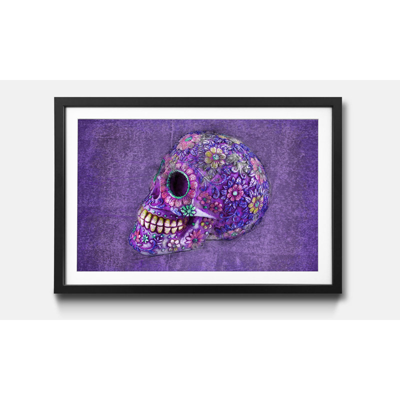 Purple Death - Single Picture Frame Print, 40cm H x 60cm W