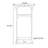 Solid Wood Coat Rack with Brass