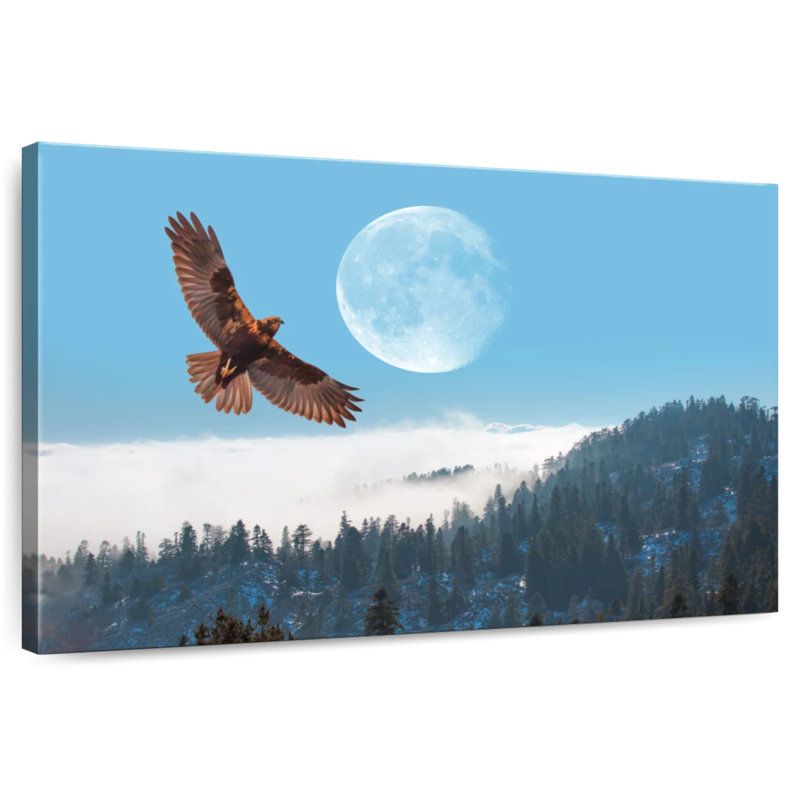 Brampt Eagle Over Fogy Mountains, 30" H x 45" W