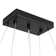 Mansimran Modern 16/20-Light Rectangle Crystal Chandelier – Matte Black/Brushed Nickel Finish, Adjustable Height, Dimmable, E12 Base