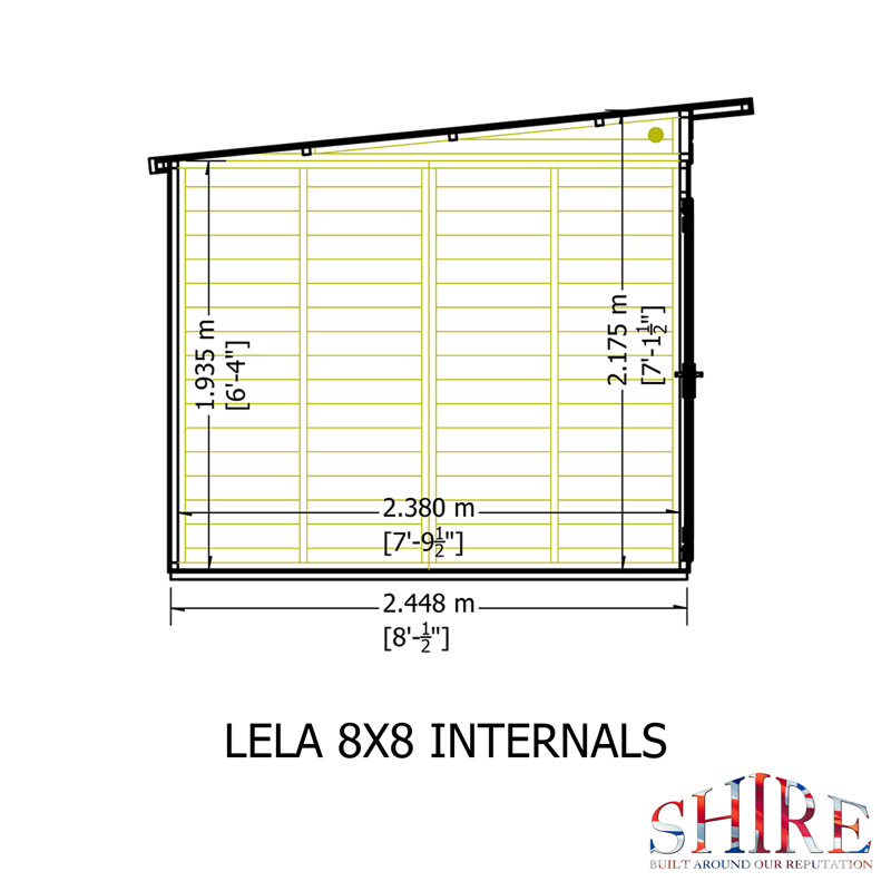 Lela 8 x 8 ft Summerhouse