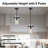 (Set Of 2)1-Light 5.1"W Modern Industrial Glass Pendant Light for Kitchen Island, Over Sink-121635195