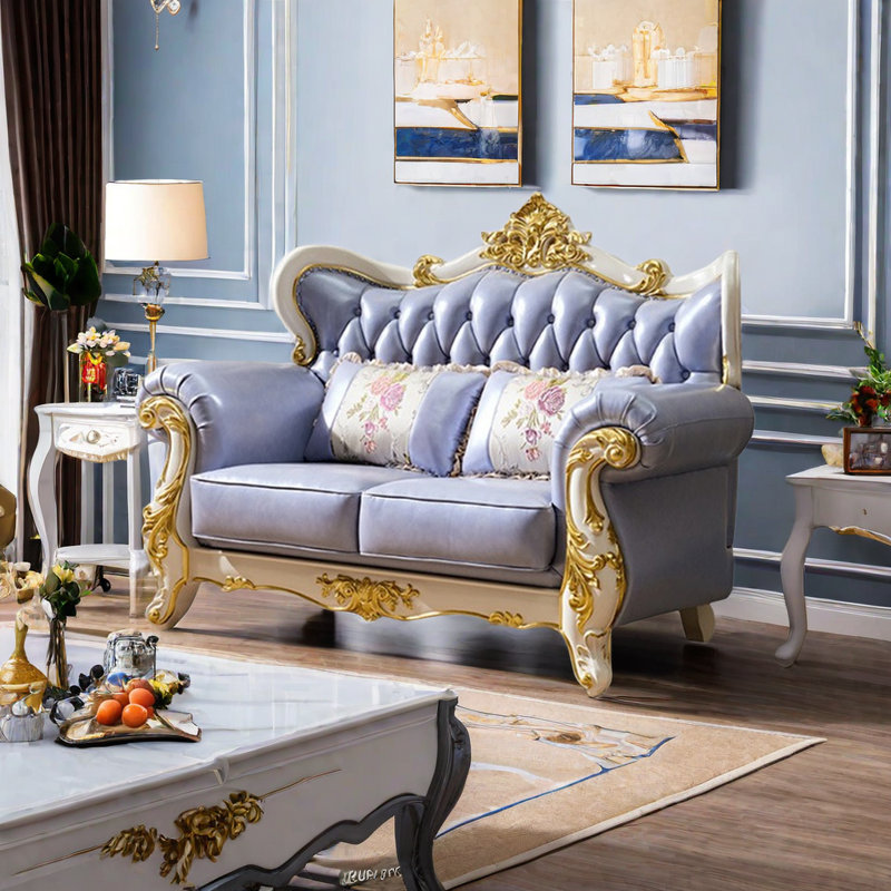 Peacham 70'' Leather Loveseat