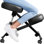Fauteuil ergonomique à genoux pour le bureau - Tabouret réglable en similicuir - Coussins en mousse moulée épais et confortables - Roulettes coulissantes et roulettes à frein