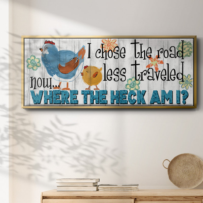 The Road Less - Toile encadrée, H 8 po x l 20 po