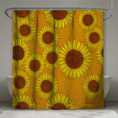 Rideau de douche tournesol - Bohème Boho