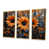 Toile avec cadre flottant or