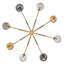 Lustre linéaire moderne Spoutnik 8 lumières Oberon-111732590