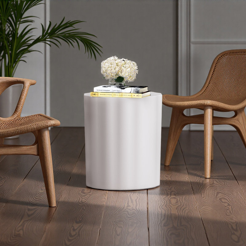 Outdoor Lightweight Concrete Side Table