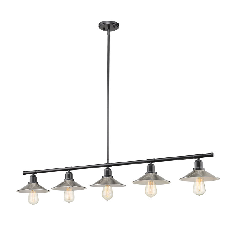 Mulhall 5 - Light Kitchen Island Pendant, Brushed Nickel, Brushed Nickel