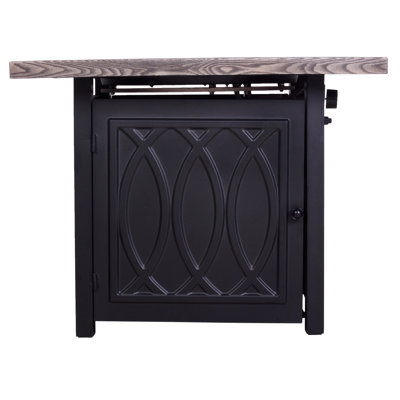 Maragaret Rectangle Stainless Steel Propane Smokeless Fire Pit Table