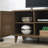 Bridgevine Home Briggs Modern 60 Inch TV Stand For Tvs Up To 65 Inches, Classic Walnut Finish