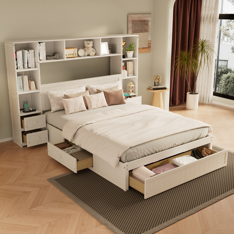 Lit plateforme Pine Wood, Grand