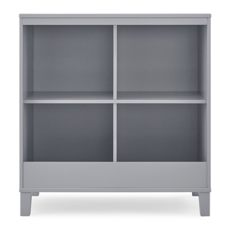 Grey Convertible Changing Table with Storage Cubbies