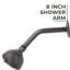 Bras de douche mural 8 "avec bride-63383085